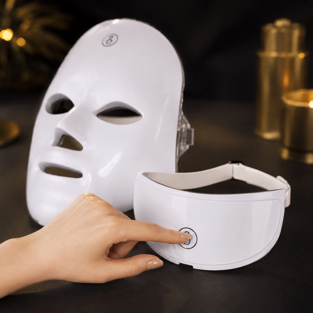 Mascarilla LED Facial 7 en 1  Terapia de Fotones
